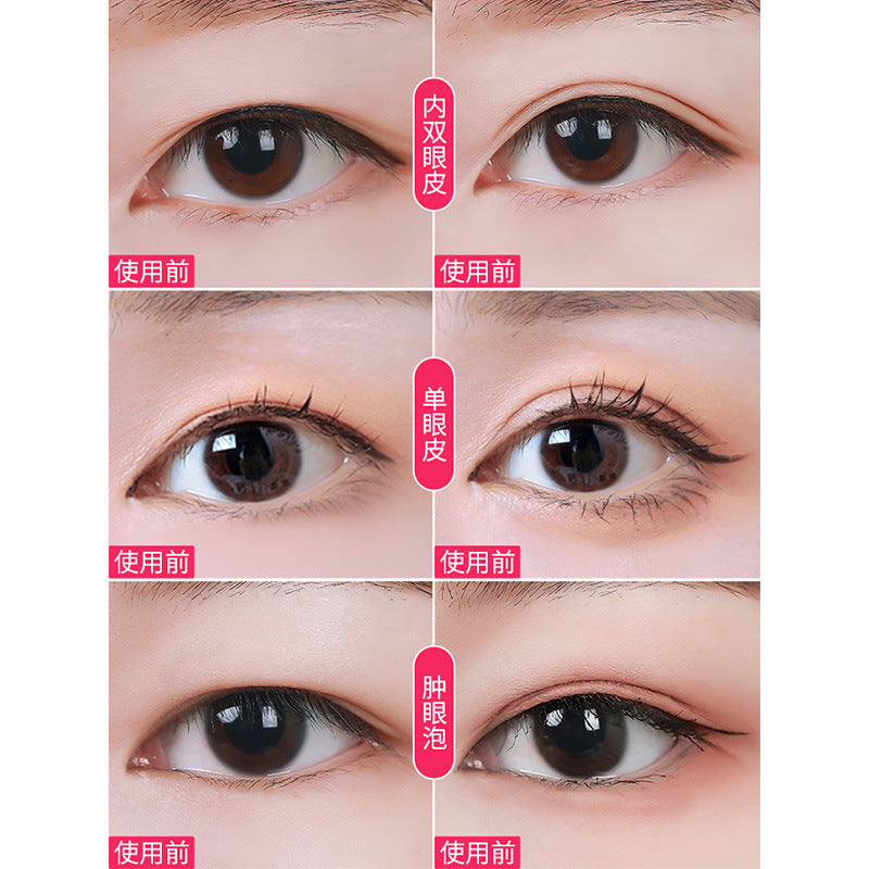 Transparent Double-Sided Eyelid Stickers with Applicator