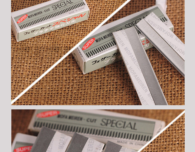 Folding Eyebrow Razor Set with 10 Replacement Blades