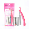 Folding Eyebrow Razor Set with 10 Replacement Blades