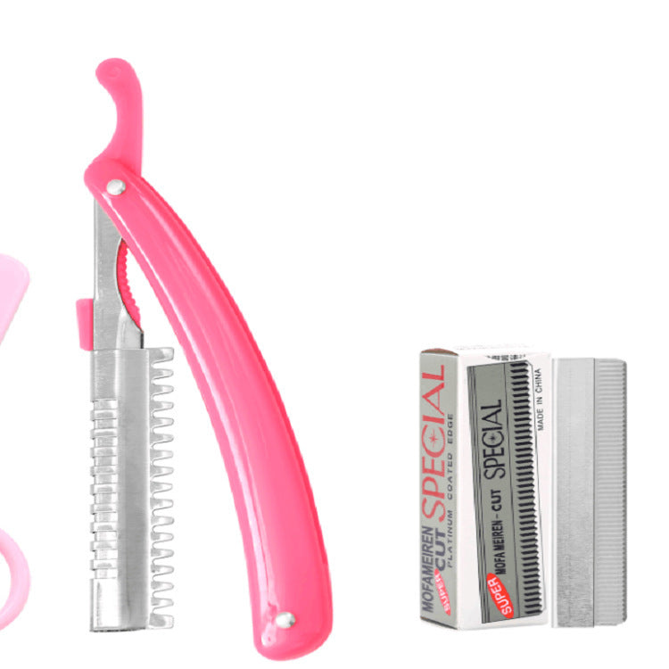 Folding Eyebrow Razor Set with 10 Replacement Blades