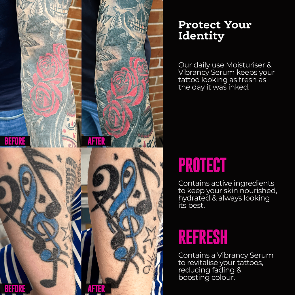 Tattoo Moisturiser & Vibrancy Serum – 100ml Airless Pump
