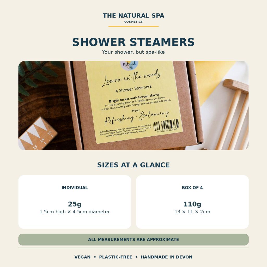 Patchouli & Lime Shower Steamers – 4 × 25g