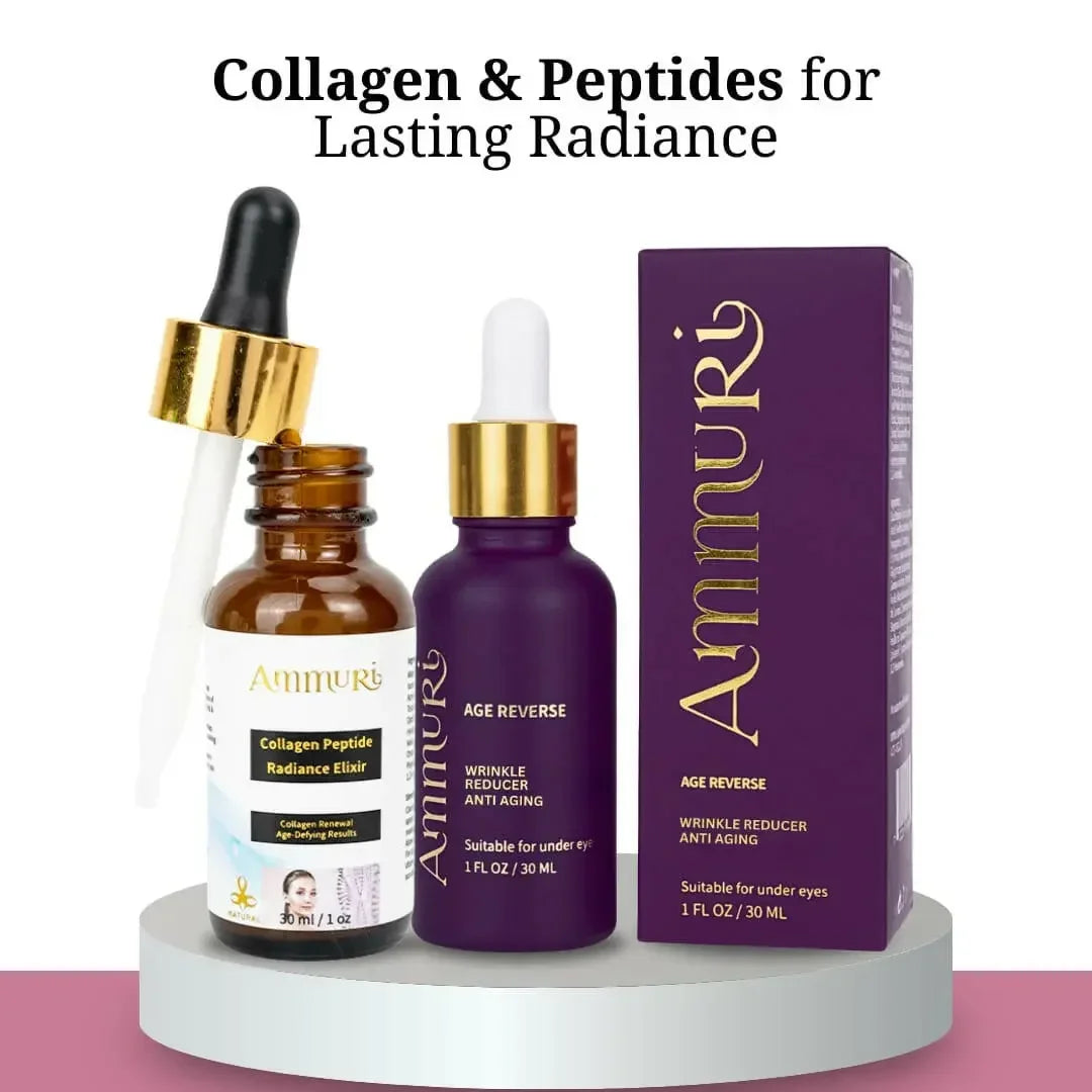 Ammuri Age Reverse Serum & Collagen Peptide Elixir Duo – 2 × 30ml